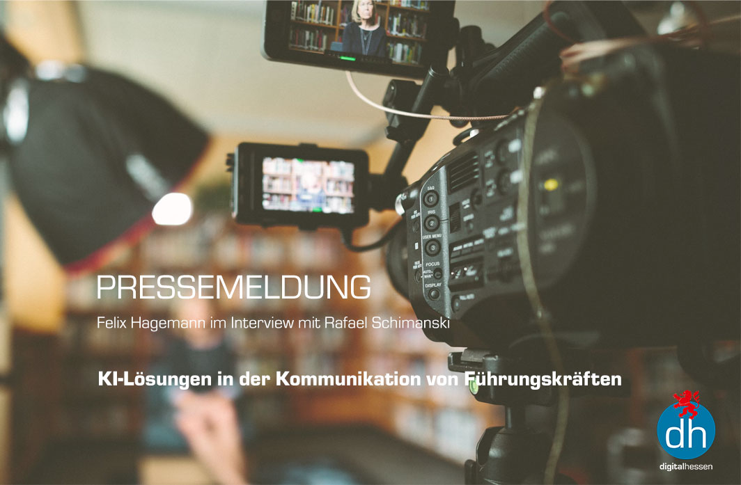 Pressemeldung. ANkündigung Interview Schimanski Hagemann zum Thema KI-Lösungen in der Kommunikation von Führungskräften