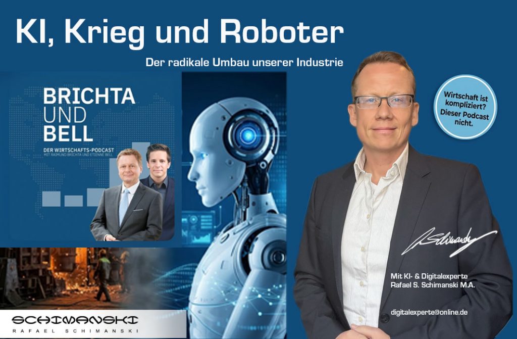 Podcast-Beitrag: KI-Experte Rafael S. Schimanski M.A. analysiert den industriellen Wandel durch Robotik und KI
